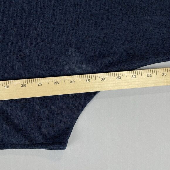 G by Giuliana Batwing Sleeve Cropped Cardigan Medium Dark Blue Academia Basic - Picture 9 of 15